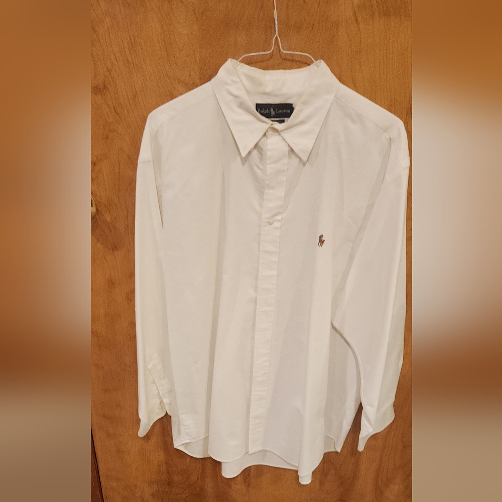 Ralph Lauren White Dress Shirt Classic Style